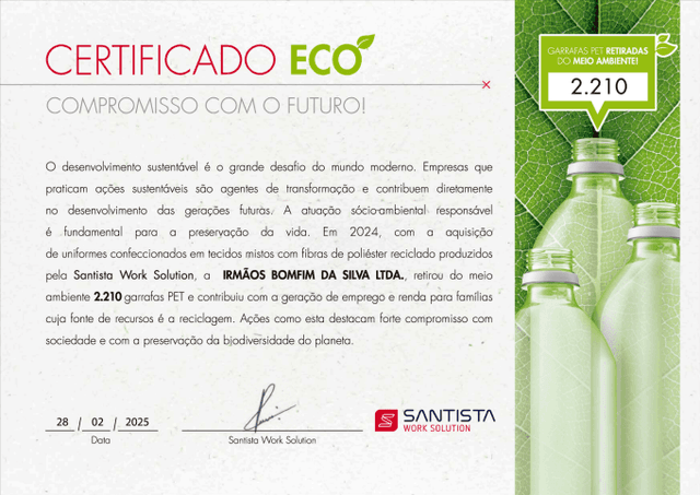 Certificado Eco Santista